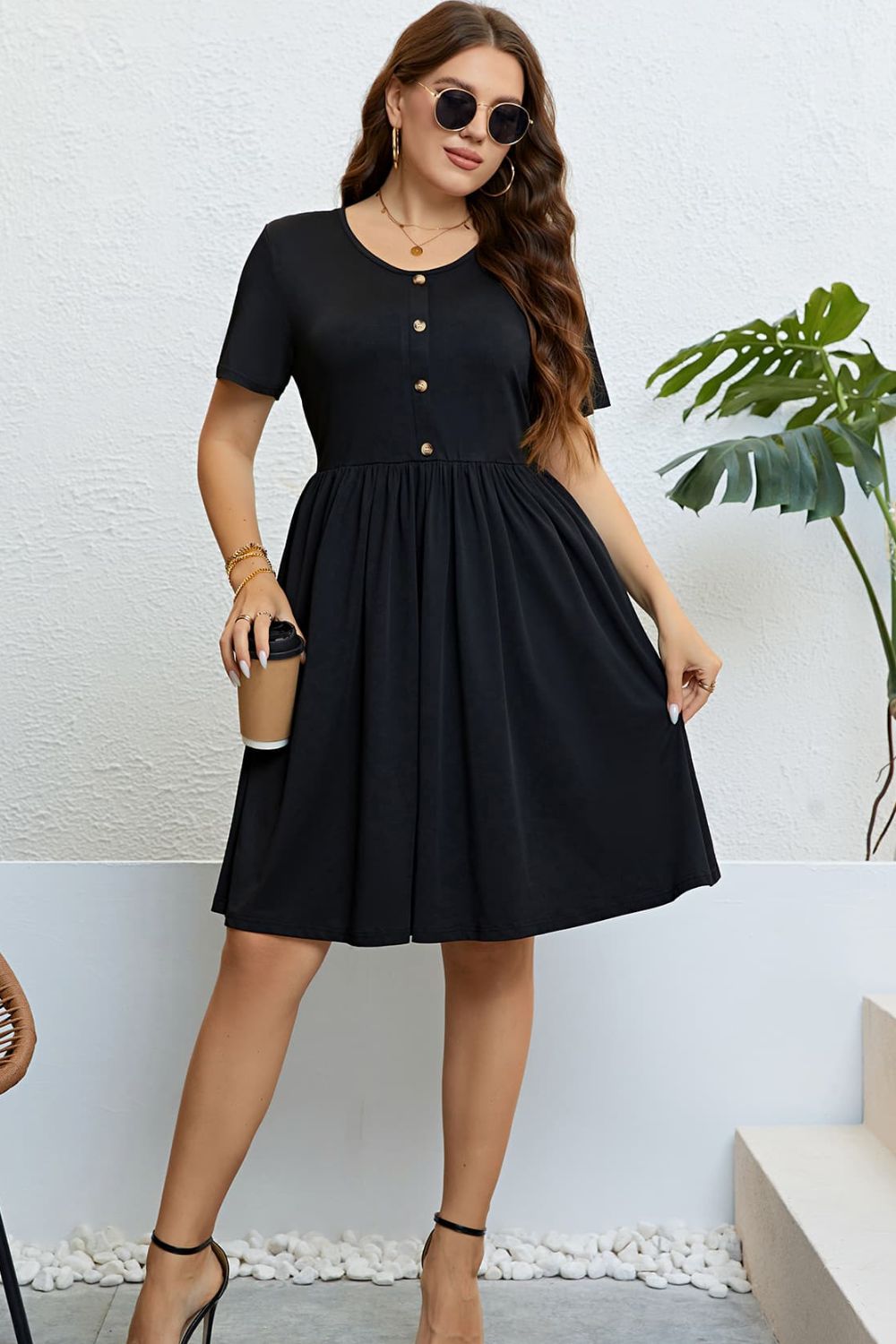 Margot Buttoned Dress