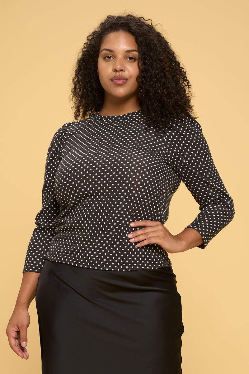 Daisy Polka Dot Knit Sweater