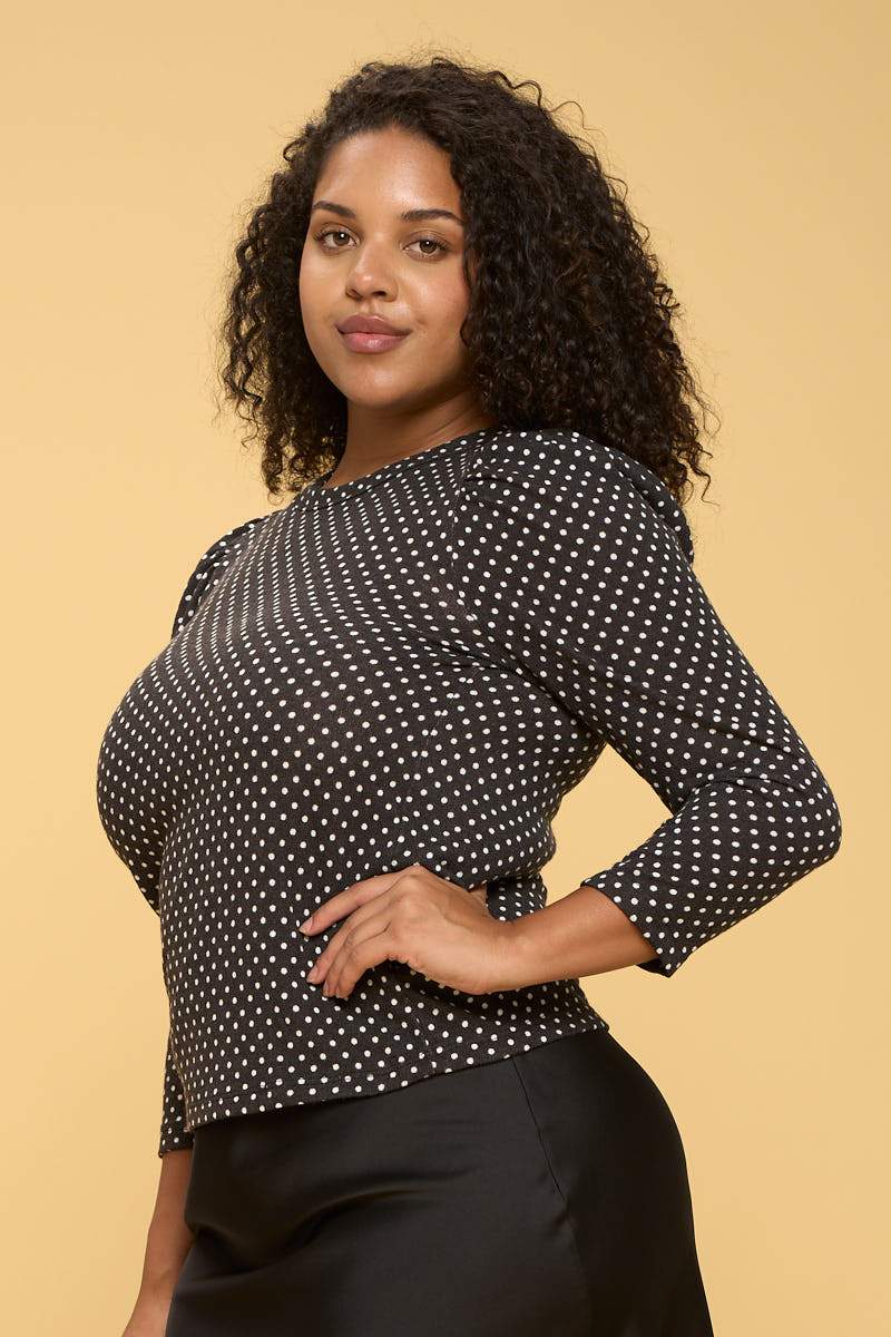 Daisy Polka Dot Knit Sweater