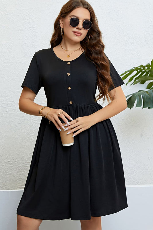 Margot Buttoned Dress