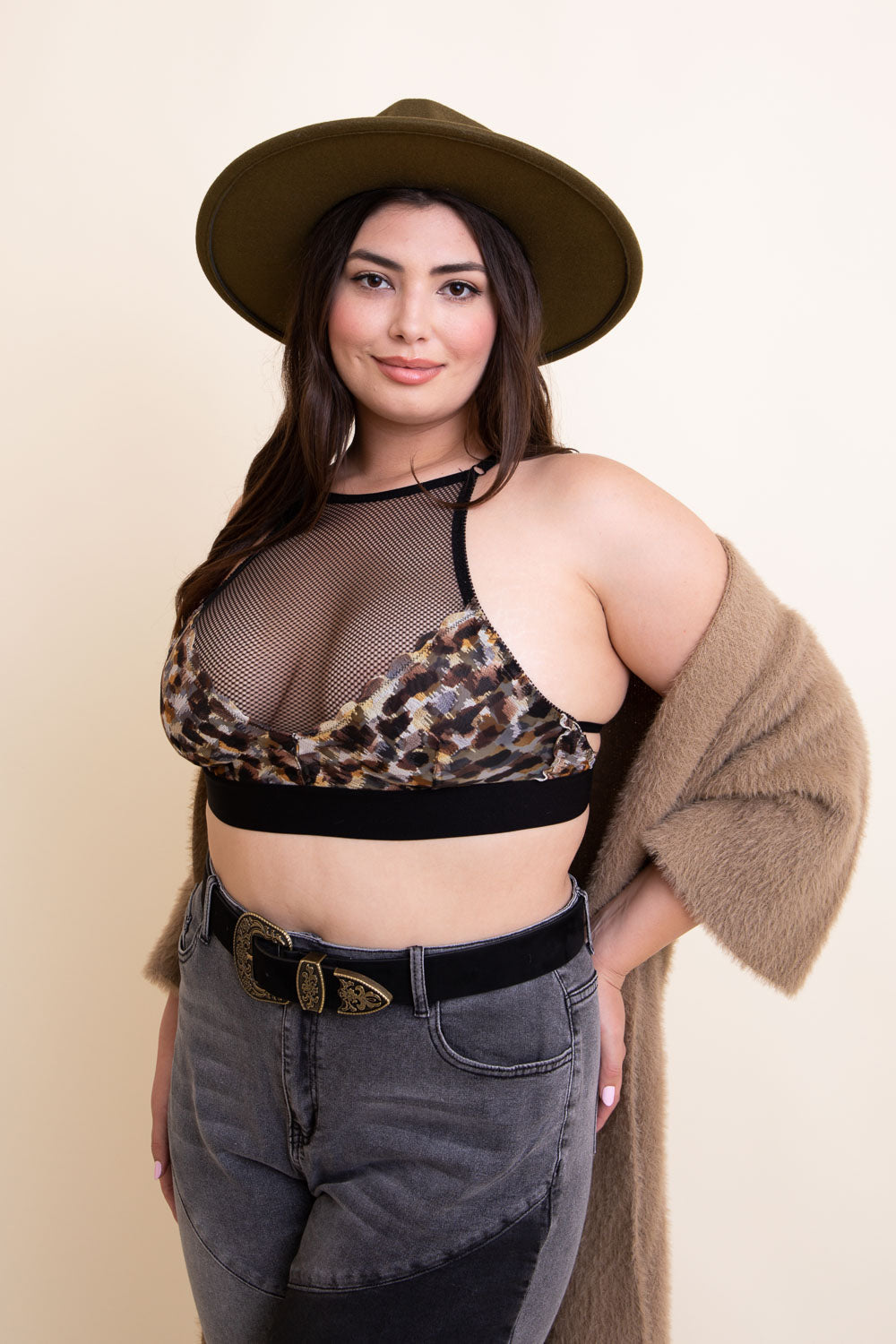 Ellie Leopard Bralette