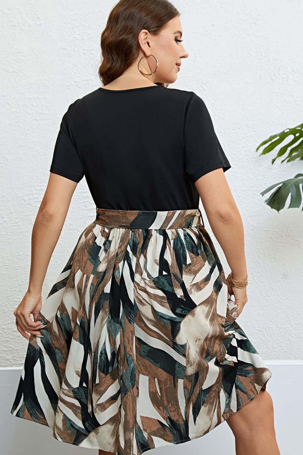 Aubrey Belted Short Sleeve Dress