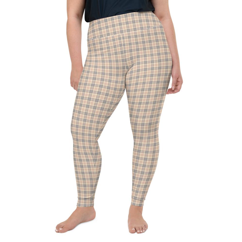 Abigail Plaid Plus Size Leggings