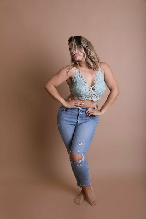 Jade Crochet Lace Bralette