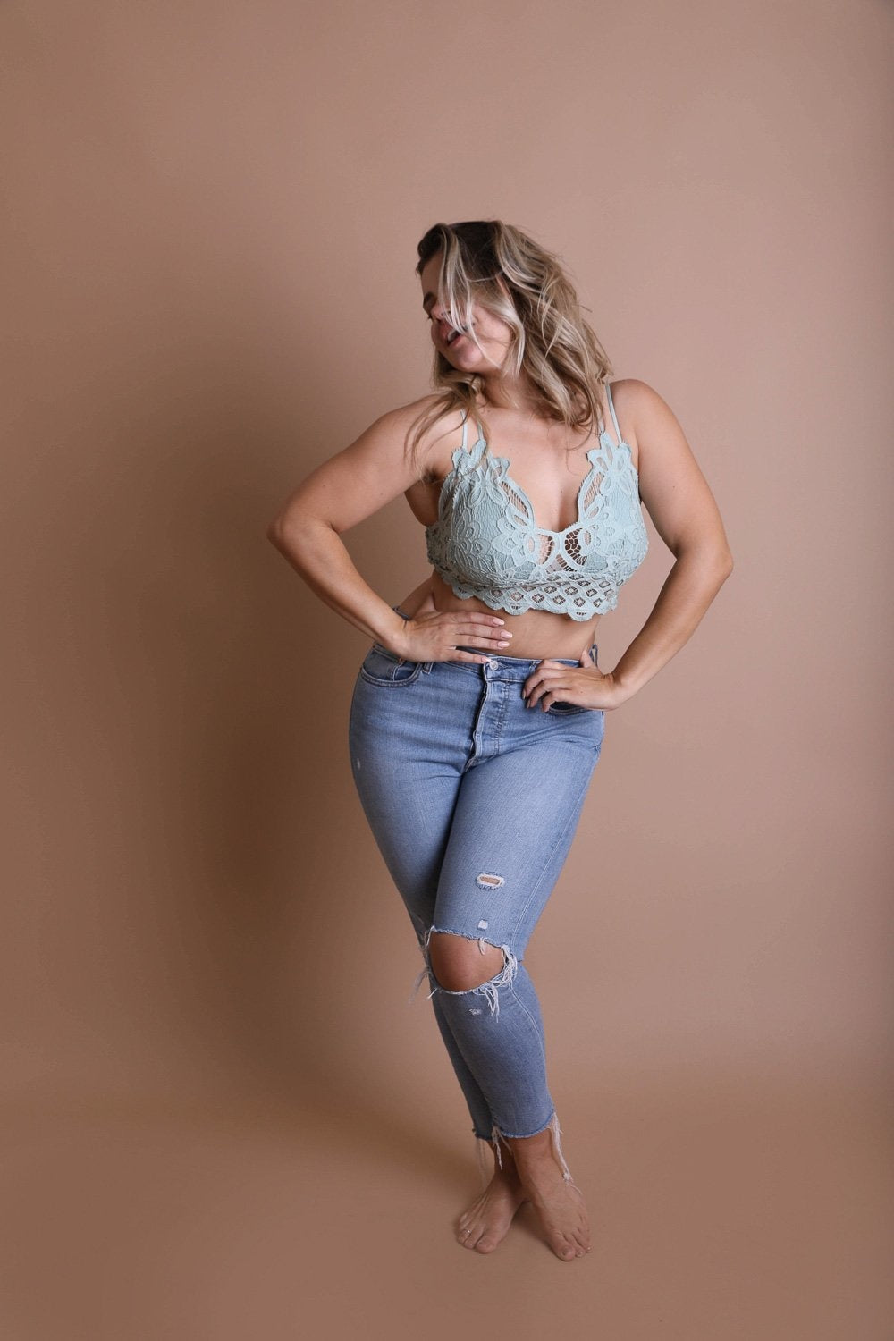 Jade Crochet Lace Bralette