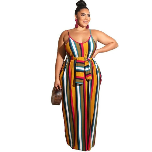 Large Size New Printing Tight Fashion Casual Long Dress