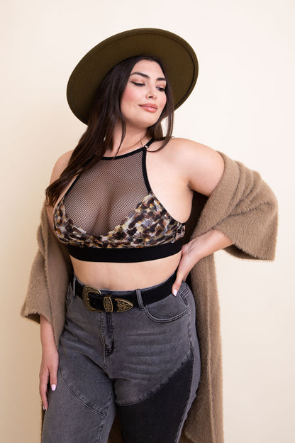 Ellie Leopard Bralette