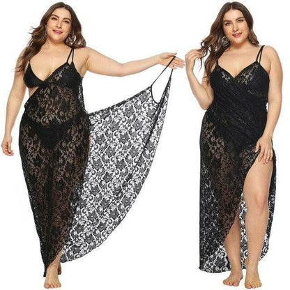 Plus Size Sleeveless Wrap Boho Sexy Beach Dress Curve and Twist Plus Size Sleeveless Wrap Boho Sexy Beach Dress Curve and Twist